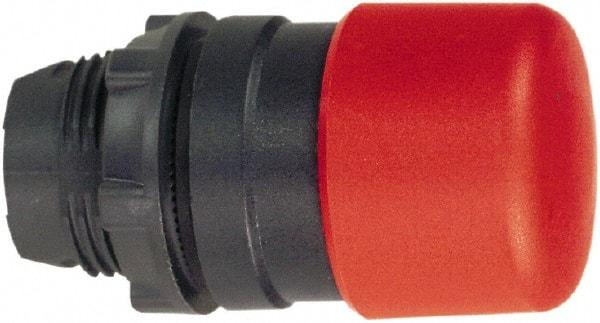 Schneider Electric - 22mm Mount Hole, Extended Mushroom Head, Pushbutton Switch Only - Round, Red Pushbutton, Nonilluminated, Momentary (MO) - Americas Industrial Supply