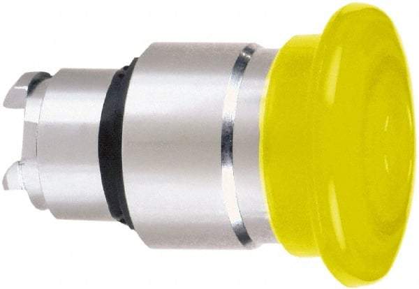 Schneider Electric - 22mm Mount Hole, Extended Mushroom Head, Pushbutton Switch Only - Round, Orange Pushbutton, Nonilluminated, Momentary (MO) - Americas Industrial Supply