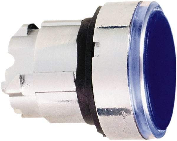 Schneider Electric - 22mm Mount Hole, Flush, Pushbutton Switch Only - Round, Blue Pushbutton, Nonilluminated, Momentary (MO) - Americas Industrial Supply