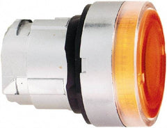 Schneider Electric - 22mm Mount Hole, Flush, Pushbutton Switch Only - Round, Orange Pushbutton, Illuminated, Momentary (MO) - Americas Industrial Supply