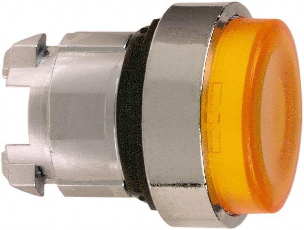 Schneider Electric - 22mm Mount Hole, Extended Straight, Pushbutton Switch Only - Round, Orange Pushbutton, Nonilluminated, Momentary (MO) - Americas Industrial Supply