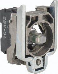 Schneider Electric - 110-120 VAC at 50/60 Hz Blue Lens LED Indicating Light - Screw Connector, Electromagnetic Field Resistant, Electrostatic Discharge Resistant, Shock Resistant, Vibration Resistant - Americas Industrial Supply