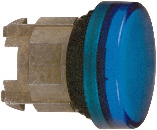 Schneider Electric - Blue Lens Pilot Light - Round Lens, Shock Resistant, Vibration Resistant, Water Resistant - Americas Industrial Supply