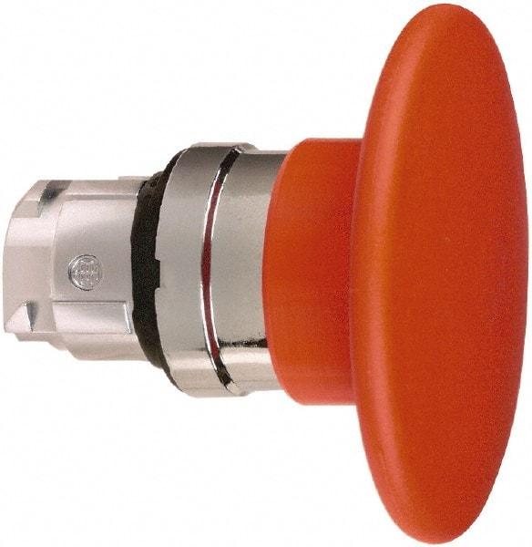 Schneider Electric - 22mm Mount Hole, Extended Mushroom Head, Pushbutton Switch Only - Round, Red Pushbutton, Nonilluminated, Momentary (MO) - Americas Industrial Supply