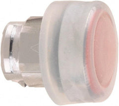 Schneider Electric - 22mm Mount Hole, Extended Straight, Pushbutton Switch Only - Round, Red Pushbutton, Nonilluminated, Momentary (MO) - Americas Industrial Supply