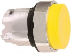 Schneider Electric - 22mm Mount Hole, Extended Straight, Pushbutton Switch Only - Round, Yellow Pushbutton, Nonilluminated, Momentary (MO) - Americas Industrial Supply