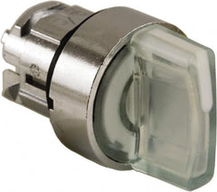 Schneider Electric - 22mm Mount Hole, 3 Position, Handle Operated, Selector Switch - White, Maintained (MA), Illuminated, Shock, Vibration and Water Resistant - Americas Industrial Supply