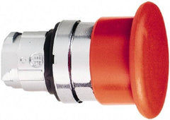 Schneider Electric - 22mm Mount Hole, Extended Mushroom Head, Pushbutton Switch Only - Round, Red Pushbutton, Nonilluminated, Momentary (MO) - Americas Industrial Supply