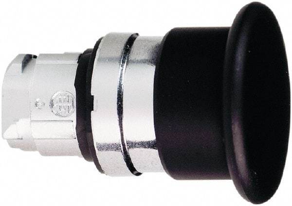 Schneider Electric - 22mm Mount Hole, Extended Mushroom Head, Pushbutton Switch Only - Round, Black Pushbutton, Nonilluminated, Momentary (MO) - Americas Industrial Supply