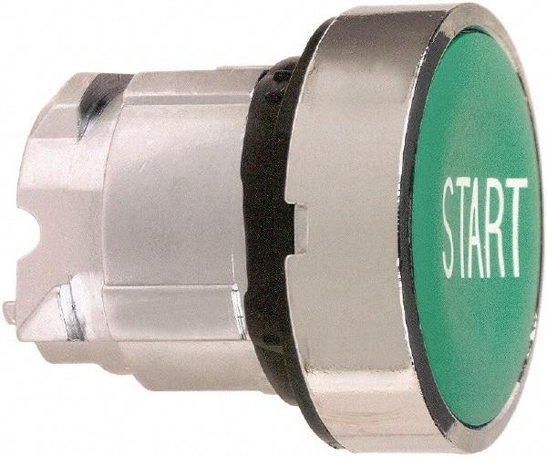 Schneider Electric - 22mm Mount Hole, Flush, Pushbutton Switch Only - Round, Green Pushbutton, Nonilluminated, Momentary (MO) - Americas Industrial Supply
