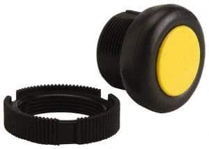 Square D - Pushbutton Switch Head - Yellow, Round Button - Americas Industrial Supply