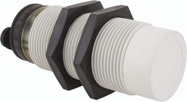 Telemecanique Sensors - PNP, NO/NC, 15mm Detection, Cylinder, Capacitive Proximity Sensor - IP67, 12 to 24 VDC, M30x1.5 Thread, 74-1/2mm Long - Americas Industrial Supply