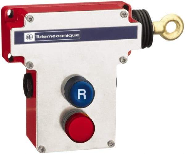 Telemecanique Sensors - 2NO/2NC Configuration, 300 VAC, 10 Amp, Cable Safety Limit Switch - 70m Cable Length, 230 Ft. Cable Length, 9.02 Inch Wide x 4.13 Inch Deep x 5.59 Inch High, IP65, IP657 Ingress Rating - Americas Industrial Supply