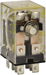 Square D - 1/2 hp at 240 Volt & 1/3 hp at 120 Volt, Electromechanical Plug-in General Purpose Relay - 10 Amp at 240 VAC, DPDT, 24 VAC at 50/60 Hz - Americas Industrial Supply