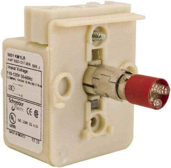 Schneider Electric - 110-120 VAC Red Lens LED Light Module - Americas Industrial Supply
