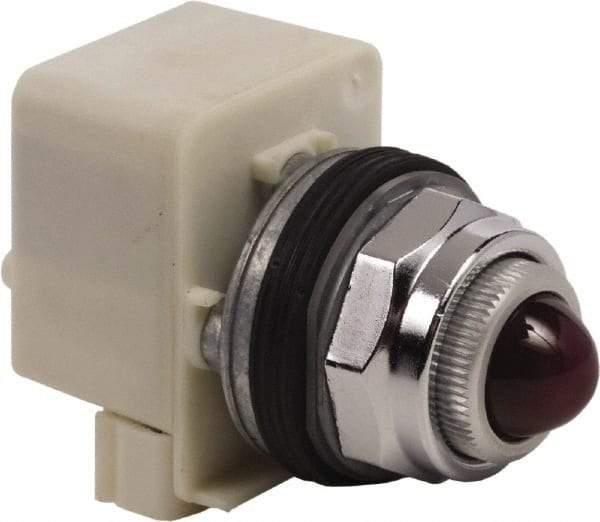 Schneider Electric - 120 VAC Red Lens Indicating Light - Screw Clamp Connector - Americas Industrial Supply