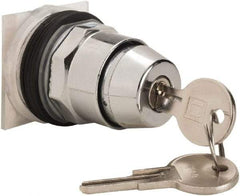 Schneider Electric - 30mm Mount Hole, 3 Position, Knob and Pushbutton Operated, Selector Switch Only - Black, Maintained (MA), without Contact Blocks, Weatherproof and Dust and Oil Resistant - Americas Industrial Supply