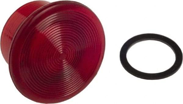 Schneider Electric - Extended Mushroom Head Pushbutton Switch 1-3/8" Knob - Red, Round Button, Illuminated - Americas Industrial Supply