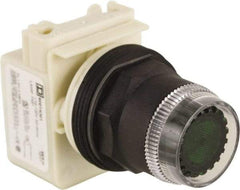 Schneider Electric - 30mm Mount Hole, Extended Straight, Pushbutton Switch Only - Green Pushbutton, Momentary (MO) - Americas Industrial Supply