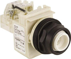 Schneider Electric - 110 VAC at 50/60 Hz via Transformer, 120 VAC at 50/60 Hz via Transformer Press-to-Test Indicating Light - Round Lens, Screw Clamp Connector, Corrosion Resistant, Dust Resistant, Oil Resistant - Americas Industrial Supply