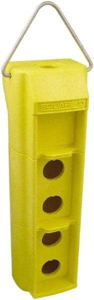 Square D - 5 Hole, 30mm Hole Diameter, Pushbutton Switch Enclosure - Americas Industrial Supply