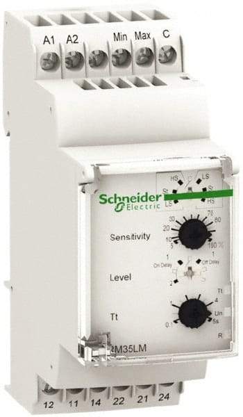 Schneider Electric - 2NO/2NC, 24-240 VAC/DC Control Relay - DIN Rail Mount - Americas Industrial Supply