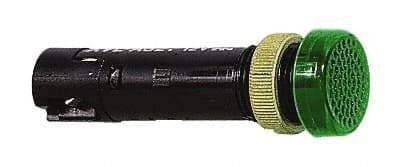 Schneider Electric - 12 V Green Lens LED Pilot Light - Threaded Connector, 16mm Wide - Americas Industrial Supply