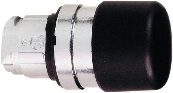 Schneider Electric - 22mm Mount Hole, Extended Mushroom Head, Pushbutton Switch Only - Round, Black Pushbutton, Nonilluminated, Momentary (MO) - Americas Industrial Supply