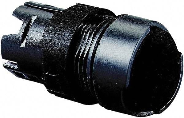 Schneider Electric - 16mm Mount Hole, Flush, Pushbutton Switch Only - Round, Black Pushbutton, Nonilluminated, Momentary (MO), Vibration Resistant - Americas Industrial Supply