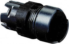 Schneider Electric - 16mm Mount Hole, Flush, Pushbutton Switch Only - Round, Black Pushbutton, Nonilluminated, Momentary (MO), Vibration Resistant - Americas Industrial Supply