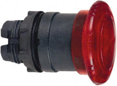Schneider Electric - 22mm Mount Hole, Extended Mushroom Head, Pushbutton Switch Only - Round, Red Pushbutton, Illuminated, Maintained (MA) - Americas Industrial Supply