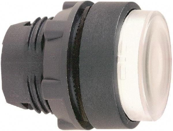 Schneider Electric - 22mm Mount Hole, Extended Straight, Pushbutton Switch Only - Round, White Pushbutton, Illuminated, Momentary (MO) - Americas Industrial Supply