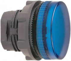 Schneider Electric - Round Pilot and Indicator Light Lens - Blue - Americas Industrial Supply