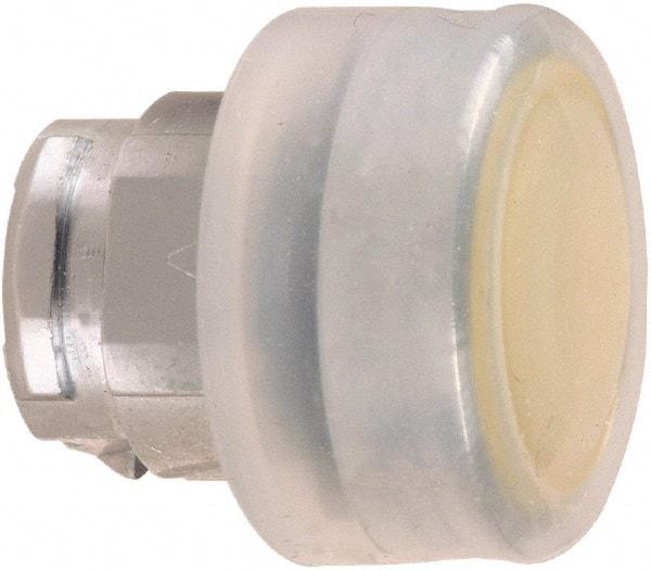Schneider Electric - 22mm Mount Hole, Flush, Pushbutton Switch Only - Round, Yellow Pushbutton, Nonilluminated, Momentary (MO), Shock and Vibration Resistant - Americas Industrial Supply