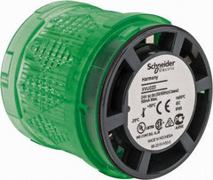 Schneider Electric - LED Lamp, Green, Steady, Stackable Tower Light Module - 24 VAC/VDC, 40 Milliamp, IP65 Ingress Rating, Base Mount - Americas Industrial Supply