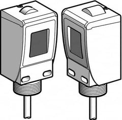 Telemecanique Sensors - Cable Connector, 60m Nominal Distance, Shock and Vibration Resistant, Through Beam Photoelectric Sensor - 24 to 240 VAC, 24 to 240 VDC, 20 Hz, Plastic, 44mm Long x 45mm Wide x 99mm High - Americas Industrial Supply