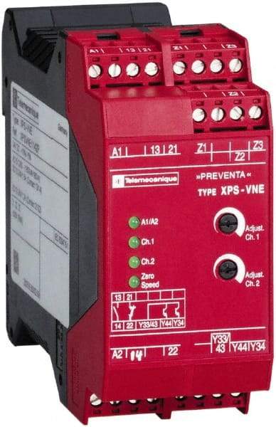 Schneider Electric - 24 VDC, Electromechanical & Solid State Screw Clamp General Purpose Relay - 2.5 Amp at 24 VDC, 45mm Wide x 99mm High x 114mm Deep - Americas Industrial Supply