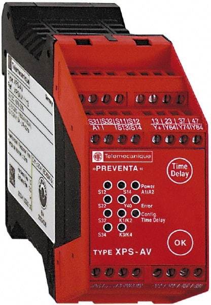 Schneider Electric - 24 VDC, Electromechanical & Solid State Screw Clamp General Purpose Relay - 6 Amp at 24 VDC, 45mm Wide x 99mm High x 114mm Deep - Americas Industrial Supply