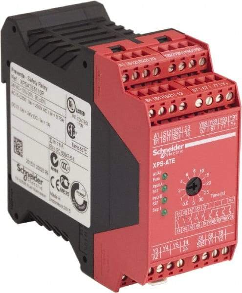 Schneider Electric - Electromechanical Screw Clamp General Purpose Relay - 5 Amp at 24 VAC/VDC, 24 VAC/VDC, 45mm Wide x 99mm High x 114mm Deep - Americas Industrial Supply