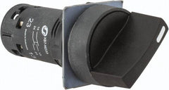 Schneider Electric - 22mm Mount Hole, 3 Position, Knob Operated, Selector Switch Only - Black, Maintained (MA), Nonilluminated, 2NO, Shock and Vibration Resistant - Americas Industrial Supply