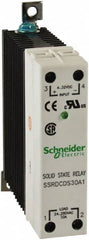 Schneider Electric - 4-32 VDC, Solid State Screw General Purpose Relay - 30 Amp at 280 VAC, SPST, 22.5mm Wide x 98.8mm High x 97.7mm Deep - Americas Industrial Supply