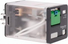 Schneider Electric - Octal Electromechanical Plug-in General Purpose Relay - 10 Amp at 240 V, 3PDT, 24 VDC, 35mm Wide x 56mm High x 35.4mm Deep - Americas Industrial Supply