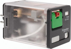 Schneider Electric - 3 at 60 Hz VA Power Rating, Octal Electromechanical Plug-in General Purpose Relay - 10 Amp at 277 VAC & 30 VDC, DPDT, 120 VAC, 35mm Wide x 56mm High x 35.4mm Deep - Americas Industrial Supply