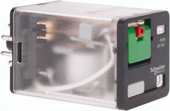 Schneider Electric - 3 at 60 Hz VA Power Rating, Octal Electromechanical Plug-in General Purpose Relay - 10 Amp at 277 VAC & 30 VDC, DPDT, 24 VAC, 35mm Wide x 56mm High x 35.4mm Deep - Americas Industrial Supply