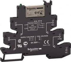 Schneider Electric - 1,500 VA Power Rating, Electromechanical Screw General Purpose Relay - 6 Amp at 110 V, SPDT, 110 VAC/VDC, 6.2mm Wide x 78.7mm High x 96mm Deep - Americas Industrial Supply