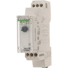 Schneider Electric - 100 hr Delay, Multiple Range SPST Time Delay Relay - 0.7 Contact Amp, 24 to 240 VAC/VDC, Selector Switch - Americas Industrial Supply