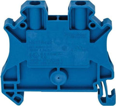 Schneider Electric - 1 Pole, 1,000 Volt, 24 Amp, -40 to 266°F, DIN Rail Mount, Polyamide Passthrough Terminal Block - 2 Contacts, 26 to 12 AWG Compatibility, 47-1/2mm High - Americas Industrial Supply