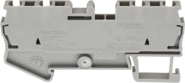 Schneider Electric - 1 Pole, 800 Volt, 24 Amp, -40 to 266°F, DIN Rail Mount, Polyamide Passthrough Terminal Block - 4 Contacts, 28 to 12 AWG Compatibility, 36-1/2mm High - Americas Industrial Supply