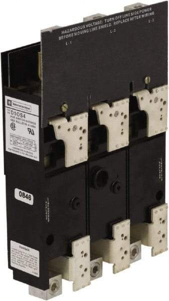 Square D - 1 & 3 Phase, 600VAC, 1 Pole, 4, Open Nonfused Cam & Disconnect Switch - 1 Wire - Americas Industrial Supply