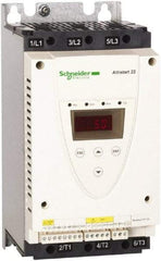 Schneider Electric - 47 Amp, 208 to 600 Coil VAC, 50/60 Hz, IEC Motor Starter - 1 Phase Hp: 1 at 208 Volt, 15 at 230 Volt, 3 Phase Hp: 30 at 460 Volt, 40 at 575 Volt - Americas Industrial Supply